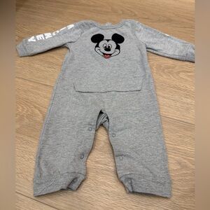Disney Gray Mickey Mouse Onesie